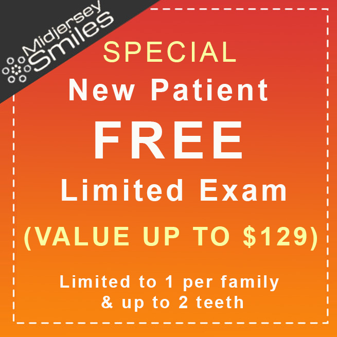 New Patient - Free Limited Exam special at Midjersey Smiles