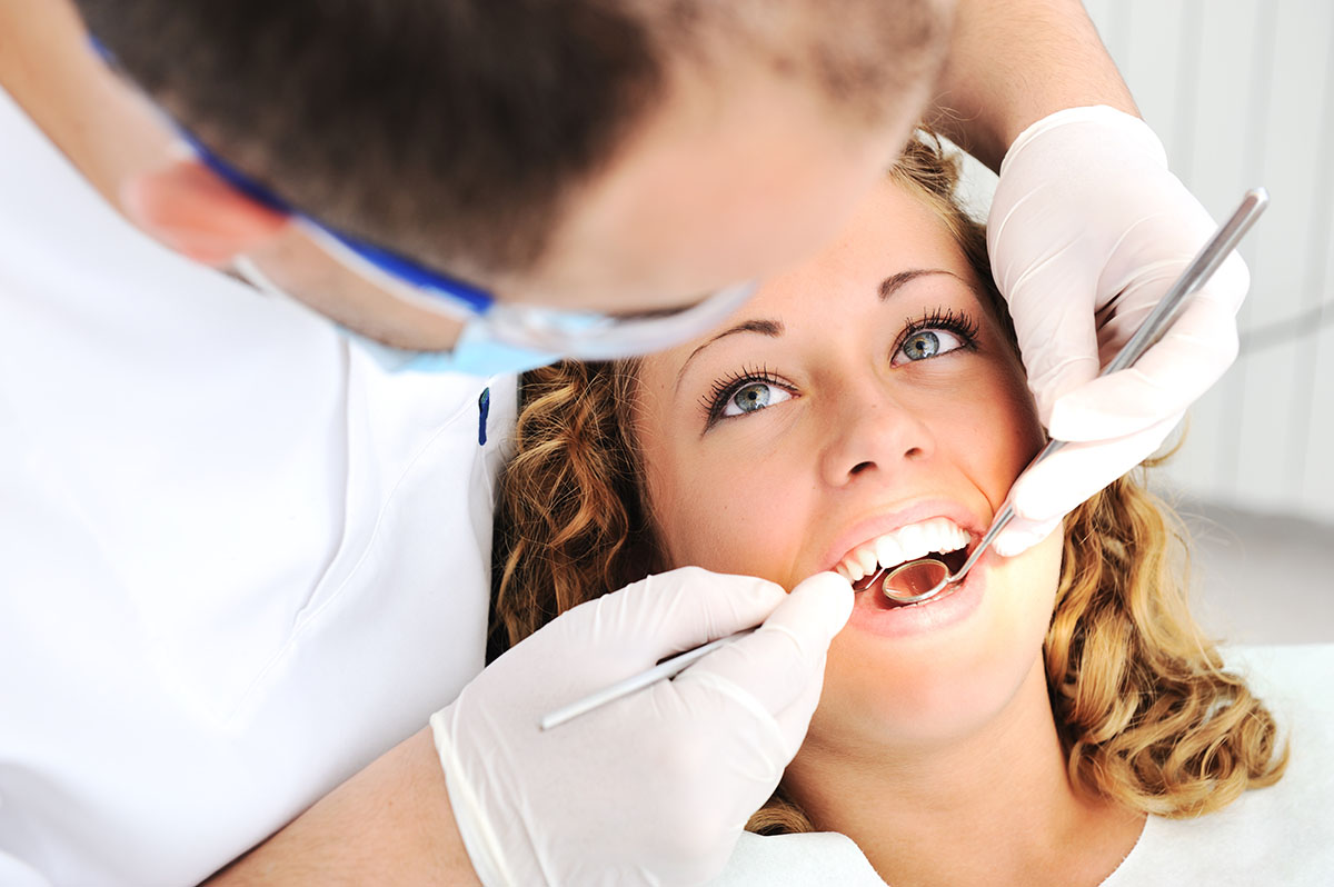 patient visiting the dentist